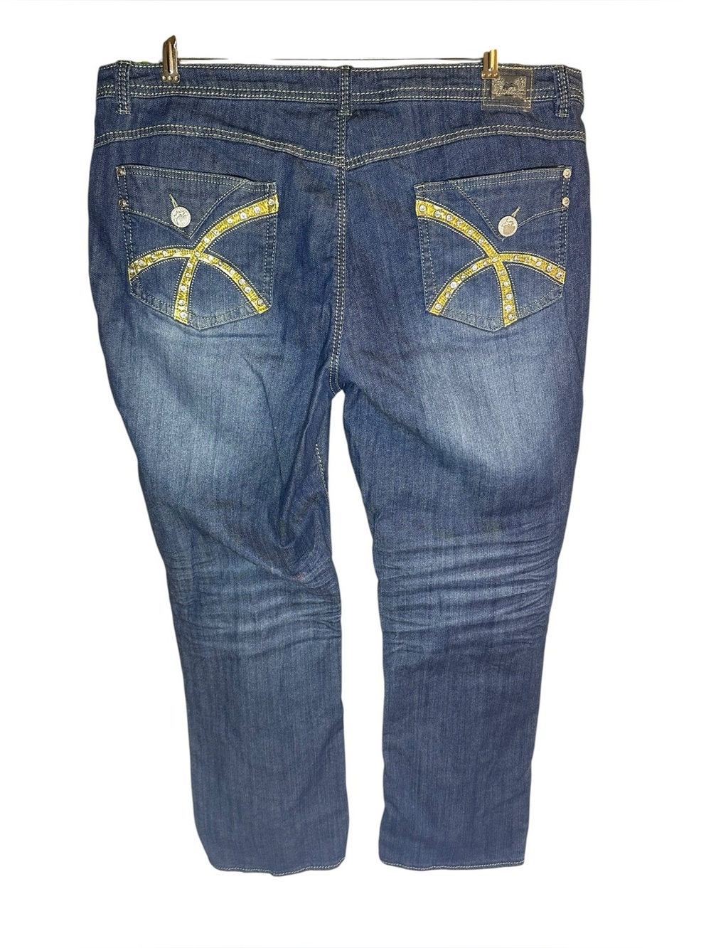 Apple Bottoms blue denim straight-leg jeans Women’s size 22 - Picture 7 of 11